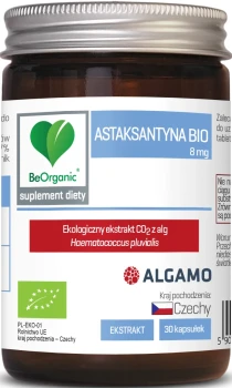Astaksantyna BIO 8mg 30kaps. BeOrganic