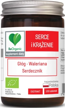 Serce i Krążenie BIO 500mg 100tabl. BeOrganic
