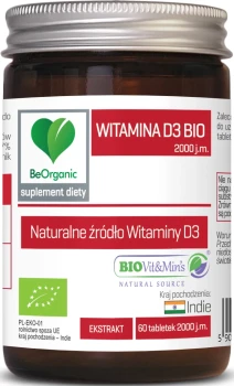Witamina D3 BIO 2000j.m. 60tabl. BeOrganic