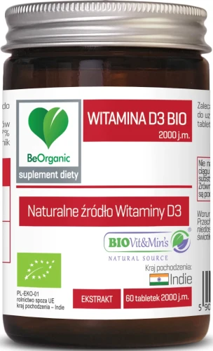 Witamina D3 BIO 2000 BeOrganic