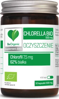 Chlorella BIO 500mg 50kaps. BeOrganic