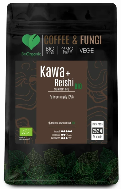 Kawa Arabica mielona + Reishi BIO 252g BeOrganic