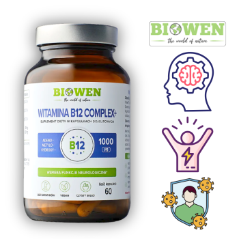 Witamina B12 Complex+ 3 formy 60kaps. Biowen