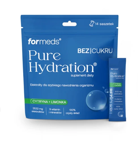 Pure Hydration bez dodatku cukru Cytryna + Limonka 14saszetek Formeds elektrolity