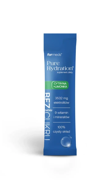 Pure Hydration bez dodatku cukru Cytryna + Limonka 14saszetek Formeds elektrolity