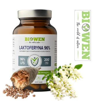 Laktoferyna 96% 60kaps.energia i odporność Biowen