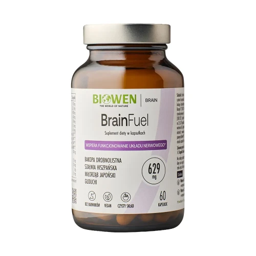 BrainFuel - pamięć i koncentracja 60kaps.Biowen