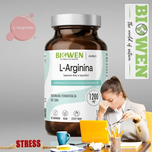 L-arginina -wysiłek fizyczny psychiczny stres duże obciążenia Biowen