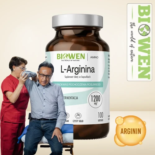 L-arginina -wysiłek fizyczny psychiczny stres duże obciążenia Biowen
