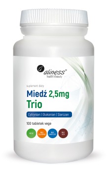 Miedź trio 2,5 mg x 100 vege tabs. Aliness