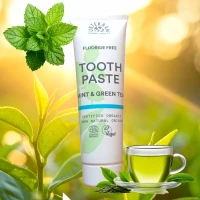 Pasta do zębów zielona herbata z miętą BIO bez fluoru 75ml Urtekram