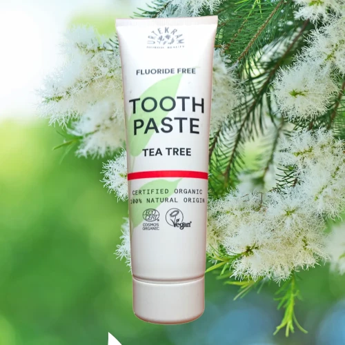 Pasta do zębów bez fluoru tea tree