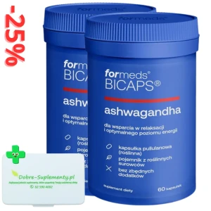 Zestaw: 2x BICAPS ASHWAGANDHA 60kaps. + pudełko