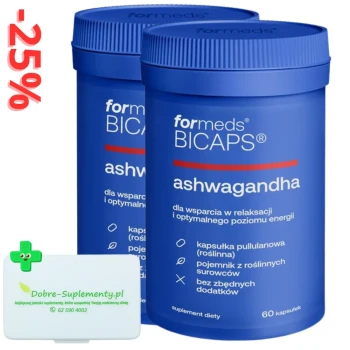 Zestaw: 2x BICAPS ASHWAGANDHA 60kaps. + pudełko